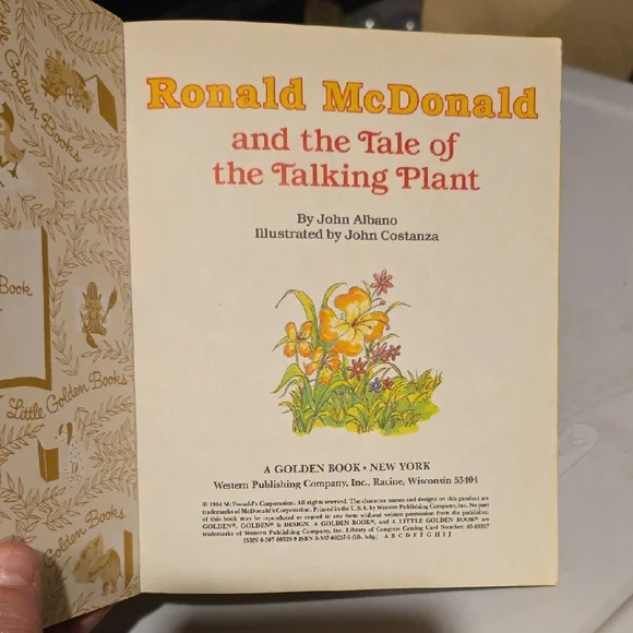 Little Golden Book: Ronald McDonald and the Tale of the Talking Plant - Picture 2 of 2